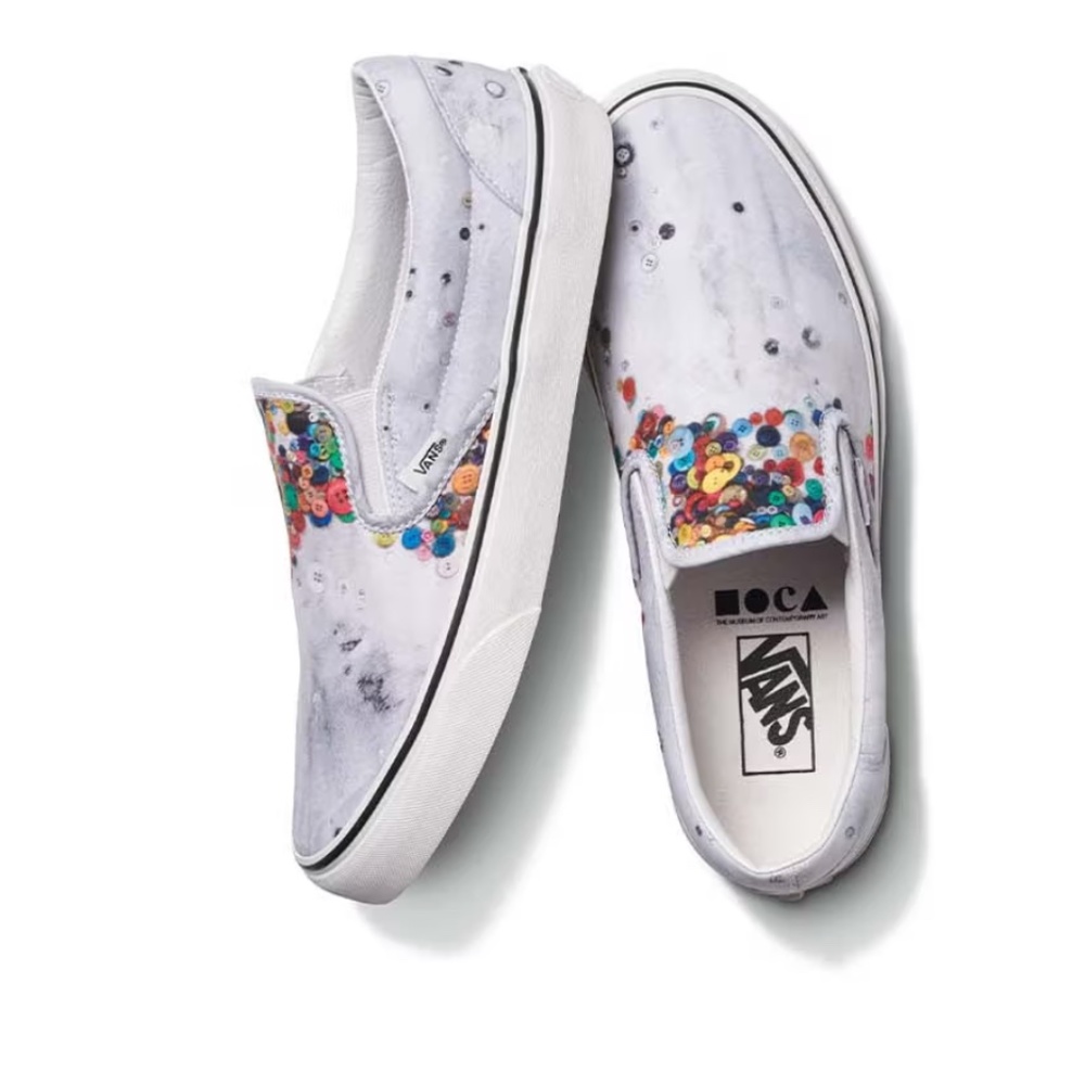 Brand NEW Brenna Youngblood X MOCA X Vans (W7/M5.5) NEVER WORN (BUTTONS)